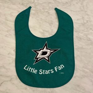 Dallas stars baby hockey bib